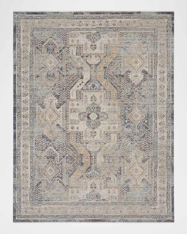 Lynx Charcoal Power-Loomed Rug, 9' x 12'